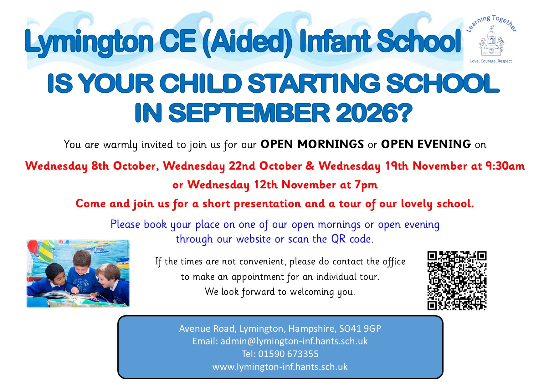 Open Morning & Evening poster